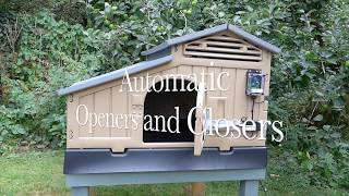 Automatic Opener and Closer for use with Snap Lock  Formex Chicken Coops [upl. by Neerroc553]