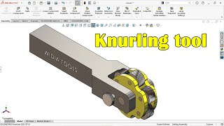 Design of Knurling tool in solidworks [upl. by Amikehs]