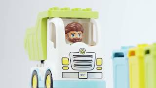 LEGO 10945 DUPLO Town Garbage Truck amp Recycling Toddlers Toy  Smyths Toys [upl. by Otxilac]