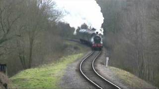 Bluebell Railway  No 65 at Lindfield Wood Northbound  07022009 [upl. by Uht]