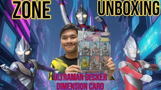 ZONE UNBOXING Ultraman Decker Dimension Card 08 Unboxing amp Review Malay [upl. by Kcirdet]