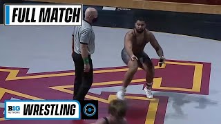 HWT  1 Gable Steveson MIN vs 6 Luke Luffman ILL  2021 B1G Wrestling [upl. by Pardew]