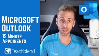 Outlook 365 15 Minute Appointments  Adjusting your Calendar view [upl. by Ehrlich]