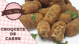 Croquete Cremoso de Carne  FACIL DE FAZER  TOP RECEITAS 2021 [upl. by Nay]