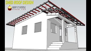 SHED ROOF  DESIGN AND ESTIMATE [upl. by Carmine]