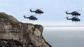 Farewell Lynx helicopters  the last flypast Portland RNAS HMS Osprey Royal Naval Air Station [upl. by Alvarez]