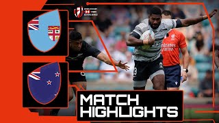 CLASSIC Cup SemiFinal  Fiji v New Zealand  HSBC London Sevens Rugby [upl. by Esorlatsyrc500]