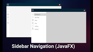 JavaFX sidebar Navigation  KEITHAYA [upl. by Aihtnamas975]