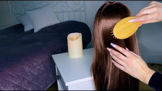 ASMR Relaxing Hair Brushing Combing amp Scalp Massage 💆🏻‍♀️ [upl. by Blayne]