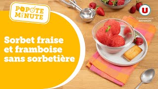 Une recette de sorbet sans sorbetière  c’est dans Popote Minute [upl. by Lluj]