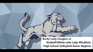 Burke Lady Cougars vs Kimball\White Lake Lady WiLdKats VB [upl. by Llennod]