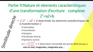 Nature et éléments caractéristiques des transformations décriture complexe ZaZb explications [upl. by Messab744]