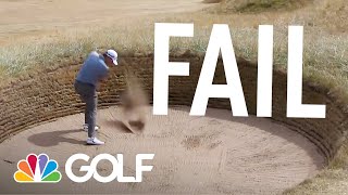 Top 5 fails The 147th Open final round  Golf Channel [upl. by Lihas]