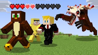 Surviving Scary Minecraft But we All Share Hearts [upl. by Andryc]