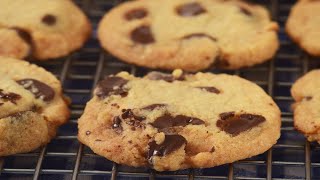 Chocolate Chip Shortbread Cookies Recipe Demonstration  Joyofbakingcom [upl. by Nilcaj]