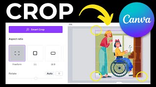 How To Crop In Canva Crop Graphics Photos amp Videos [upl. by Noivaz]