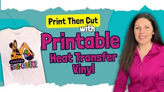 How To Use Printable Heat Transfer Vinyl with your Cricut  Teckwrap Inkjet HTV with Mask [upl. by Macguiness270]