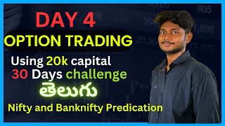 option trading 30 days challenge Day4  Nifty and Bank Nifty Prediction for Tomorrow [upl. by Nylzor]