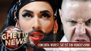 CONCHITA WURST SIE IST EIN HUNDESOHN  GHETTO NEWS [upl. by Hess305]