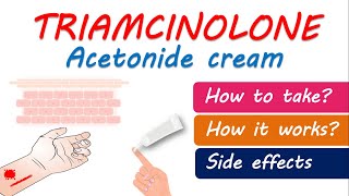 Triamcinolone acetonide cream USP 01  How to use Precautions and side effects [upl. by Rosette]