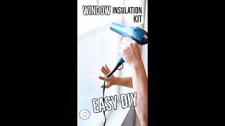 DIY Shorts  How to install a window insulation kit  SUPER EASY [upl. by De Witt335]