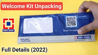 HDFC Bank Welcome Kit Unboxing 2022  HDFC Welcome Kit 2022  HDFC Account welcome Kit Unboxing 2022 [upl. by Namref]