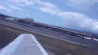 Honolulu Airport  takeoff  Boeing B737200ADV  Aloha Airlines [upl. by Eimot]