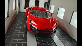 Unboxing Lykan Hypersport diecast Fast and Furious Jada Toys scale 124 [upl. by Yddur]