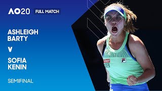 Ashleigh Barty v Sofia Kenin Full Match  Australian Open 2020 Semifinal [upl. by Enileve]