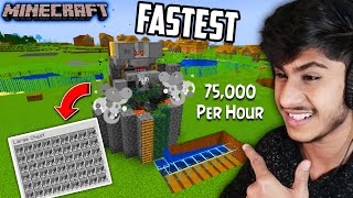 WE MADE BEST AUTOMATIC COBBLESTONE FARM  MINECRAFT GAMEPLAY [upl. by Roch]