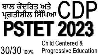 Child Centered amp Progressive Education  CDP Chapter08 PSTETCTET SPECIAL tet pstet2023 [upl. by Amaerd907]