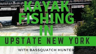 Upstate New York Hidden lake kayak fishing with Bassquatch Hunter [upl. by Afra]