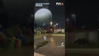 En el malecón de Tajamar en Cancún se cayó el BurritoSabanero por lluvias [upl. by Leffert764]