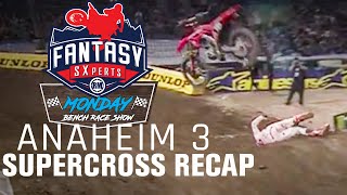 2022 Anaheim 3 Supercross Race Recap  Monday Bench Race Show RMFantasySX SXperts W Jim Holley [upl. by Lirva]