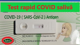 Test Rapid COVID Saliva [upl. by Clay]