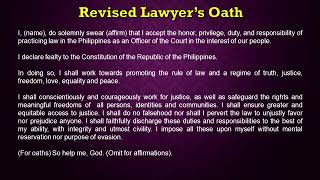 Audio Codal Revised Lawyers Oath Philippines revisedlawyersoath realhumanvoice audiocodal [upl. by Niattirb]