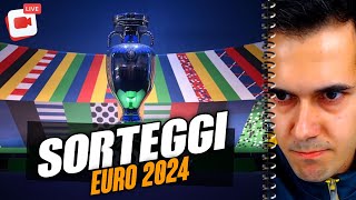 Italia con Spagna Croazia e Albania ➡︎ Live reaction Sorteggi Europeo 2024 [upl. by Eartnoed]