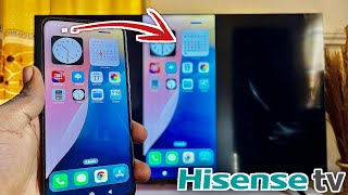 How to Connect iPhone to Hisense Vidaa Smart TV  Mirror iPhone Screen to TV [upl. by Geer]