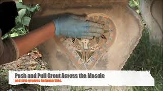 Creating a Vertical Mount Mosaic for Your Garden Using NO Days Mosaic Mesh [upl. by Eelannej]