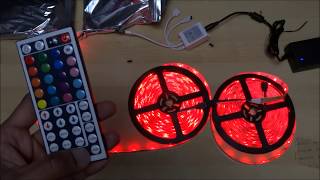 Relohas Waterproof LED Strip Light 10M Unboxing and Setup [upl. by Mauralia]