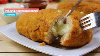 Paluszki z mięsa mielonego mozzarella [upl. by Rudolf511]