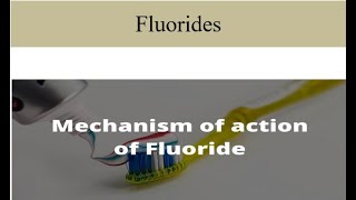 Mechanism of action of Fluorides [upl. by Karine]