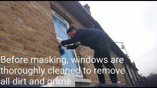 uPVC windows spray painting tips wwwunispraycouk [upl. by Aikemet]