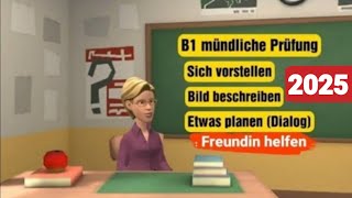 Mündliche Prüfung deutsch B1  sich vorstellen Bild beschreiben und gemeinsam etwas planen Dialog [upl. by Anitram249]