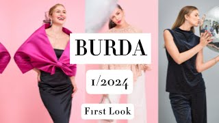 BURDA 12024 FIRST LOOK 👗⚡️BURDA OCAK 2024 ÖN İZLEME [upl. by Goldston]