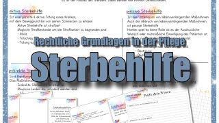 Sterbehilfe Rechtliches in der Pflege [upl. by Sanferd]