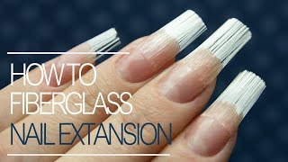 How To Do Fiberglass Nails  Gel Nail Extension Tutorial Step by Step [upl. by Nohtiek]