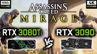 RTX 3080 Ti vs RTX 3090 in Assassins Creed Mirage  1080p and 4K Benchmark  1440p Gameplay [upl. by Bergstein]