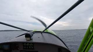 Seaplane landing in Medulin Croatia [upl. by Atteloiv]