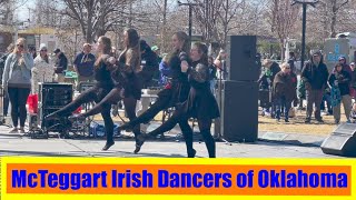 McTeggart Irish Dancers of Oklahoma  Myriad Gardens in OKC  Ronan Hardiman’s Siamsa 17 Mar 2023 [upl. by Dnaltroc]